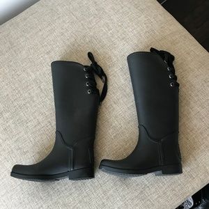 Coach Rainboots (Matte Black) Size 7